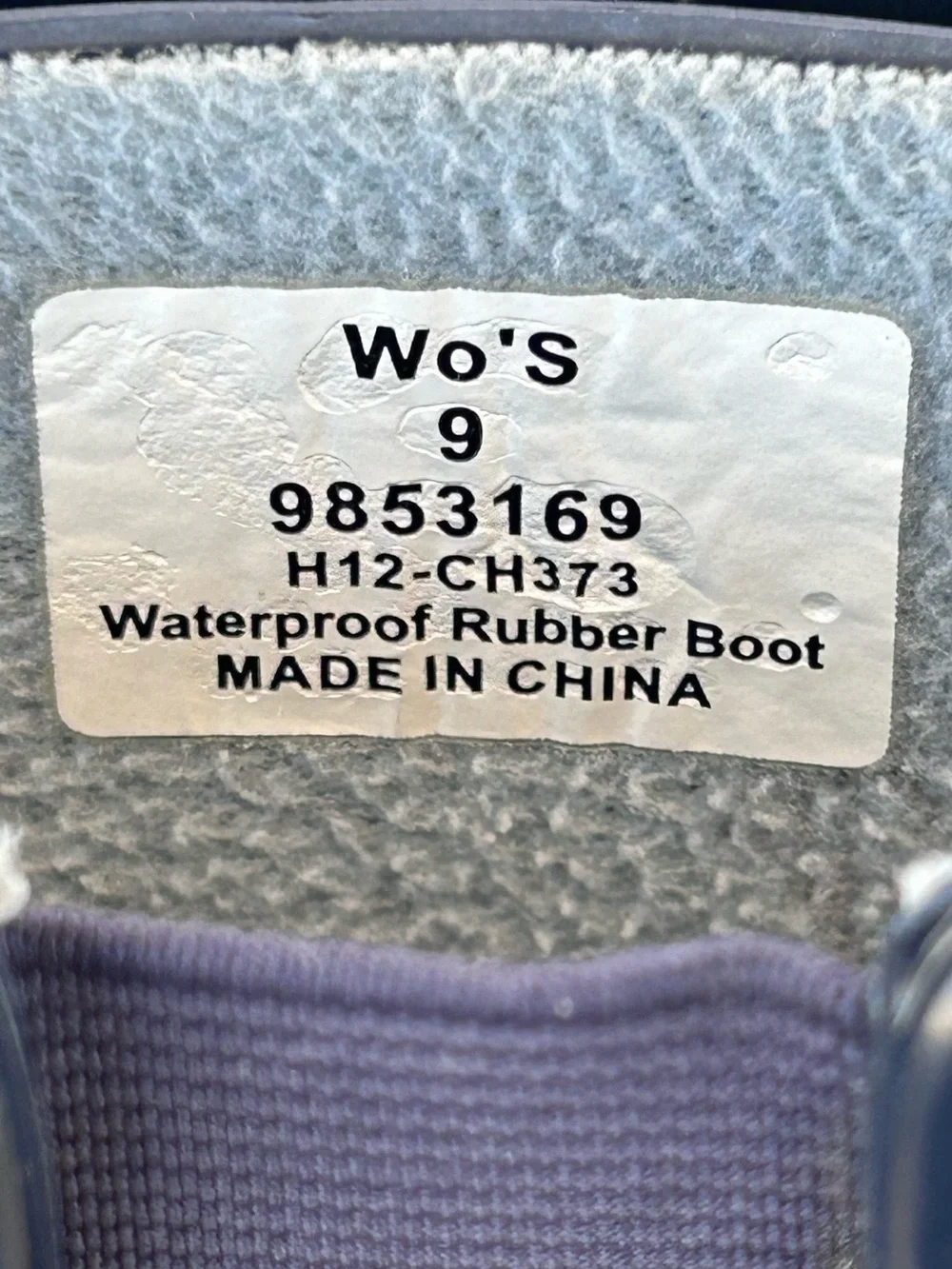 Sperry Top-Sider Women’s Pelican Navy Quilted Rain Boots Gold Buckle Size 9‎